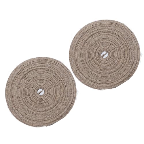 Jute -Sackleinen -Stoffband, Weich und Langlebig, 2 Rollen 2,5 Cm Breite 10 M Länge für Hochzeitsveranstaltungsfeier Home Dekoration, Hergestellt aus Jute von Srliya