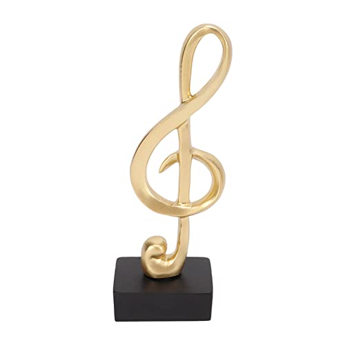 Musiknotiz Skulptur Elegantes Harzmusik -Note Tisch Skulptur mit Musik Note Form für Office -Desktop -Dekoration, Geeignet für Wohnzimmer, Schlafzimmer, Laden usw. von Srliya