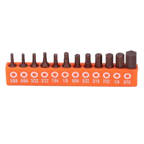 Sechskant-Bit-Set, 1/4 Schaft, 24-teiliges Sechskant-Bohrer-Set, 1/4 Zoll Sechskantschaft, S2-legierter Stahl, Metrisches und SAE-Sechskant-Bit-Set für den Industriellen Einsatz, von Srliya