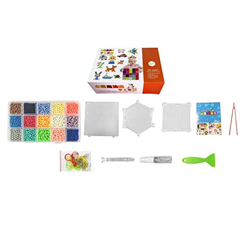 Wassersicherung Perlen Kit 15 Farben 1500 Stcs, Bildungsdiy -Puzzle -Wasser -Sicherungsperlen für, Einfach zu Bedienen, Übungs -Fantasie, Geeignet für über 4, ABS -Material von Srliya