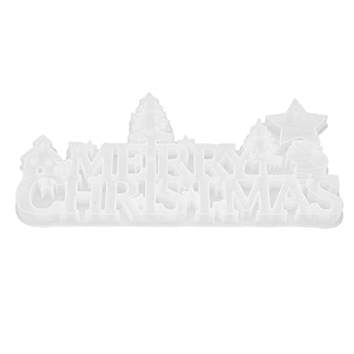 Weihnachts-Silikonharz, Leicht zu Reinigen, Wiederverwendbar, Sicheres Material, 3D-Buchstabenformen, Harz für Weihnachtsdekorationen, von Srliya