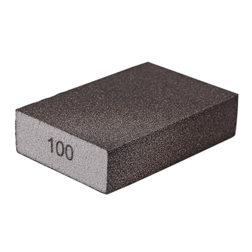 10x Schleifschwamm P100 - mittel grob | Schleifblock, Schleifklötze, Schleifpads | zum Schleifen von Lacken, Farben, Spachtelmassen, Holz, usw... von Stabilo Befestigungstechnik