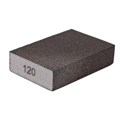 10x Schleifschwamm P120 - mittel | Schleifblock, Schleifklötze, Schleifpads | zum Schleifen von Lacken, Farben, Spachtelmassen, Holz, usw... von Stabilo Befestigungstechnik