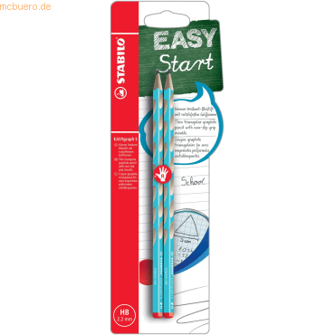 10 x Stabilo Bleistift Easygraph S Minenbreite 2,2mm HB blau VE=2 Stüc von Stabilo