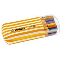 STABILO point 88 Zebrui Fineliner farbsortiert 0,4 mm, 20 St. von Stabilo