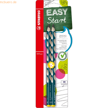 5 x Stabilo Bleistift Easygraph Minenbreite 3,15mm HB Blisterkarte pet von Stabilo