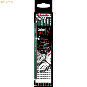 6 x Stabilo Bleistift Othello Etui -Arty- (gemischt) Kartonetui VE=6 S von Stabilo