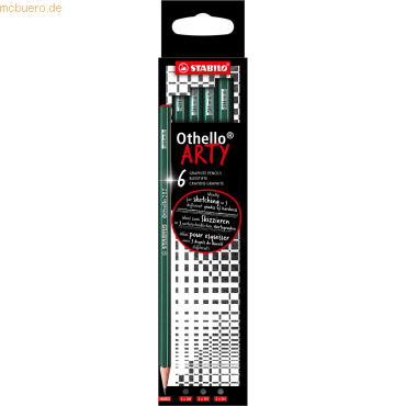 6 x Stabilo Bleistift Othello Etui -Arty- (hart) Kartonetui VE=6 Stück von Stabilo