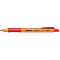 STABILO Kugelschreiber pointball orange Schreibfarbe rot, 1 St. von Stabilo