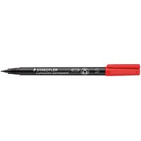 10 STAEDTLER Lumocolor Folienstifte rot 0,4 mm permanent von Staedtler