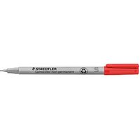 10 STAEDTLER Lumocolor Folienstifte rot 0,4 mm non-permanent von Staedtler