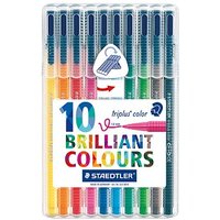 STAEDTLER triplus color Filzstifte farbsortiert, 10 St. von Staedtler