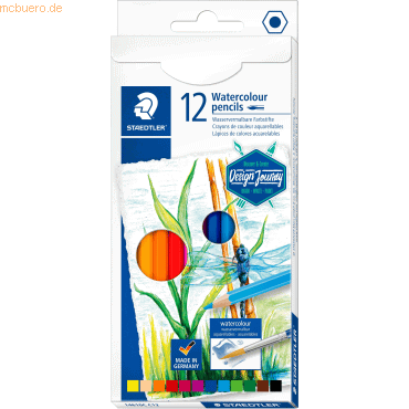 Staedtler Aquarellstift 146 VE=12 Farben von Staedtler