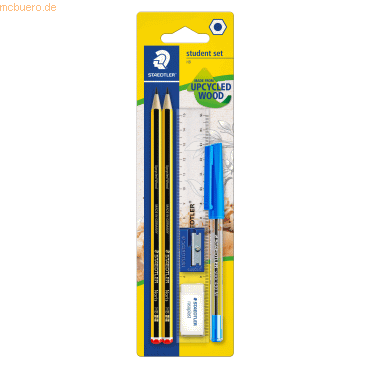 10 x Staedtler Bleistift Noris HB Student-Set auf Blisterkarte von Staedtler