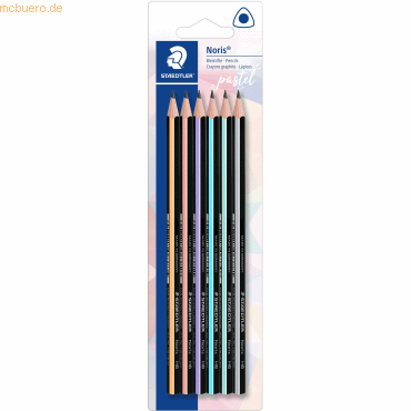 Staedtler Bleistift triplus HB Pastellfarben VE=6 Stück Blister von Staedtler