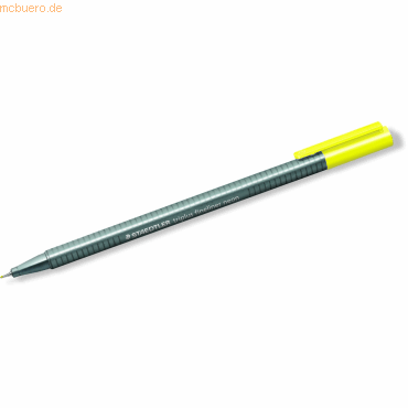 10 x Staedtler Fineliner triplus neongelb von Staedtler