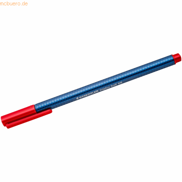 10 x Staedtler Kugelschreiber triplus ball Kappenmodell XB blau/rot von Staedtler