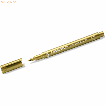 10 x Staedtler Lackmarker Metallic Marker ca. 1-2 mm gold von Staedtler