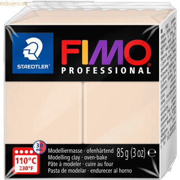 4 x Staedtler Modelliermasse Fimo professional Kunststoff 85g beige von Staedtler