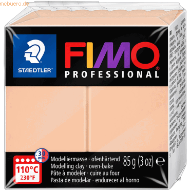 4 x Staedtler Modelliermasse Fimo professional Kunststoff 85g cameo von Staedtler