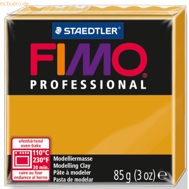 Staedtler Modelliermasse Fimo professional ocker 85g von Staedtler