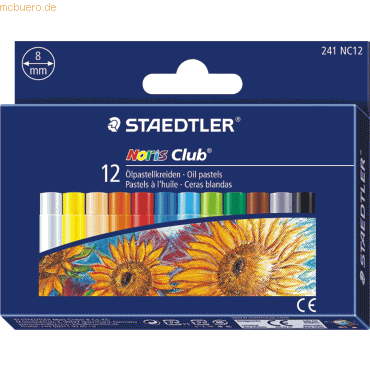 10 x Staedtler Ölpastellkreide Noris Club 12-er Etui von Staedtler