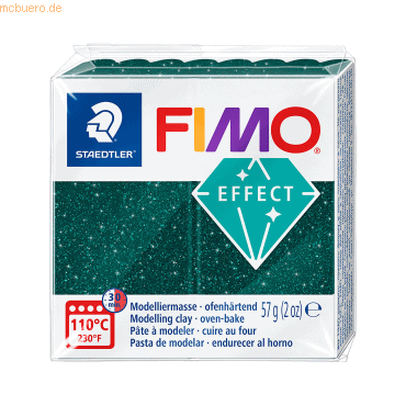 6 x Staedtler Modelliermasse Fimo effect 57g galaxy grün von Staedtler