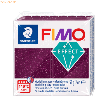 6 x Staedtler Modelliermasse Fimo effect 57g galaxy lila von Staedtler