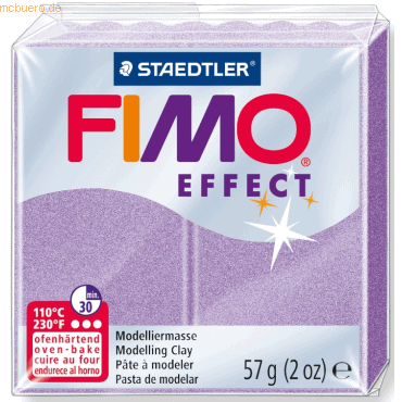 6 x Staedtler Modelliermasse Fimo soft flieder pearl 57g von Staedtler