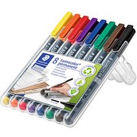 STAEDTLER Lumocolor® Folienstifte-Set farbsortiert permanent 8 St. von Staedtler