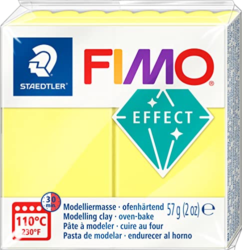 Modelliermasse Fimo effect transparent gelb, 57g von Staedtler