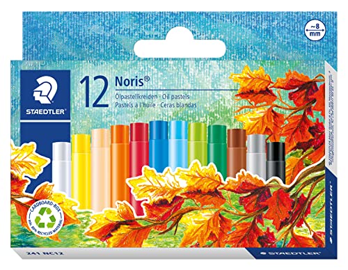 STAEDTLER 241 NC12 Ölpastellkreide Noris Club, 12 Stück im Etui von Staedtler