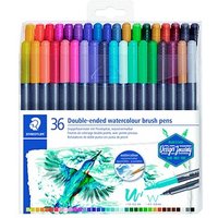 STAEDTLER 3001 Brush-Pens farbsortiert, 36 St. von Staedtler