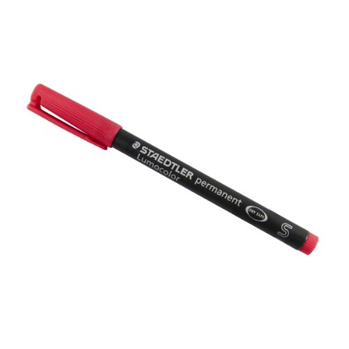 STAEDTLER 313-2 Feinschreiber Universalstift Lumocolor permanent, S, rot, 1 Stück von Staedtler