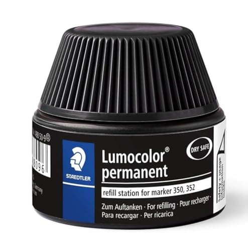 STAEDTLER 488 50 Lumocolor permanent marker Nachfüllstation schwarz für 350/352, schwarz von Staedtler