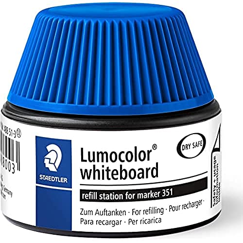 STAEDTLER 488 51 Lumocolor whiteboard marker Nachfüllstation für 351/351 B, blau von Staedtler