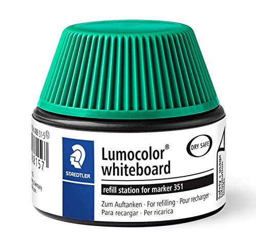 STAEDTLER 488 51 Lumocolor whiteboard marker Nachfüllstation für 351/351 B, grün von Staedtler