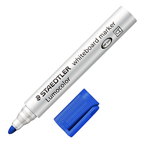 STAEDTLER 720934 Whitebaord-Marker Rundspitze, blau von Staedtler