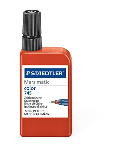 STAEDTLER 745 Mars matic Zeichentusche 22ml, rot von Staedtler