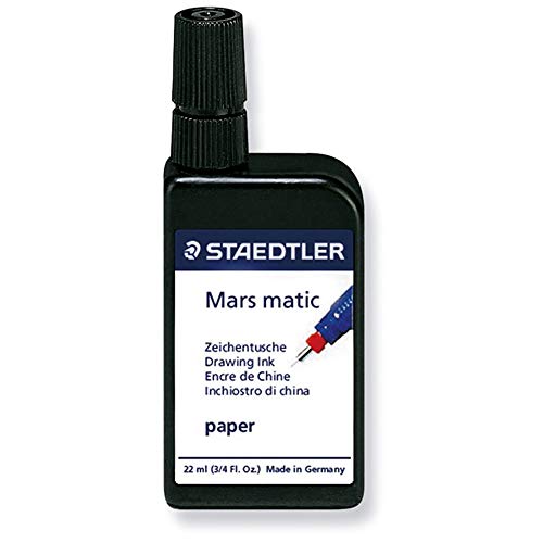 STAEDTLER 745 R-9 Mars matic Zeichentusche Schnellstart-Tusche, 22ml, schwarz von Staedtler