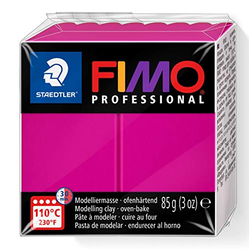 STAEDTLER 8004-210 - Fimo Professional Normalblock, 85 g, magenta von Staedtler