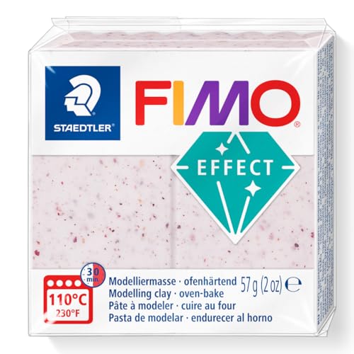 STAEDTLER FIMO effect 8010 Botanical Ofenhärtende Modelliermasse, Einzelprodukt botanical rose, 8010-270 von Staedtler