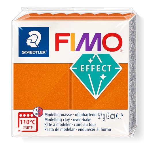 STAEDTLER 8010-41 ST Modelliermasse, Mod.Masse Fimo Effect orange Metall, Standard von Staedtler