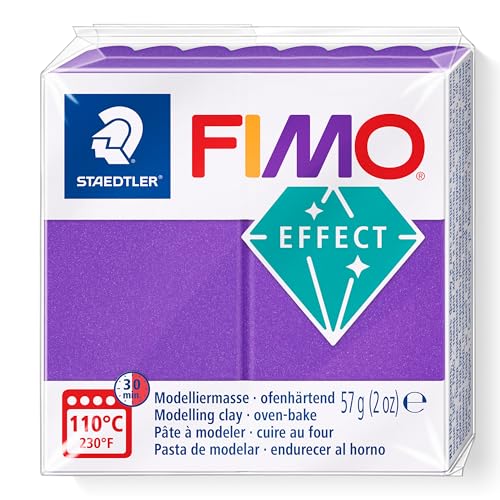 STAEDTLER 8010-61 ST Effekt Modelliermasse, Mod.Masse Fimo Effect lila metallic, Standard von Staedtler