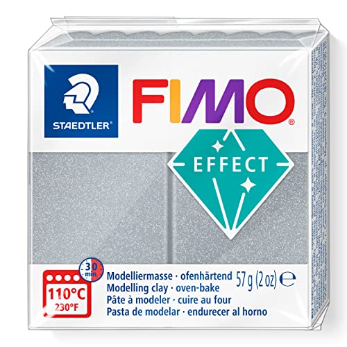 STAEDTLER 8010-81 ST Modelliermasse, FIMO Effect 57g metallic Silver, Standard von Staedtler