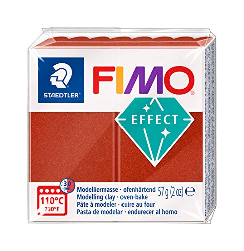 STAEDTLER 8020-27 - Fimo Effect Normalblock, 57 g, kupfer metallic, 1 Packung von Staedtler