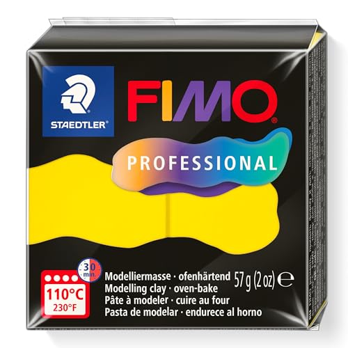 STAEDTLER 8040-100 ST, Modelliermasse Fimo Prof 57g gelb, Standard von Staedtler