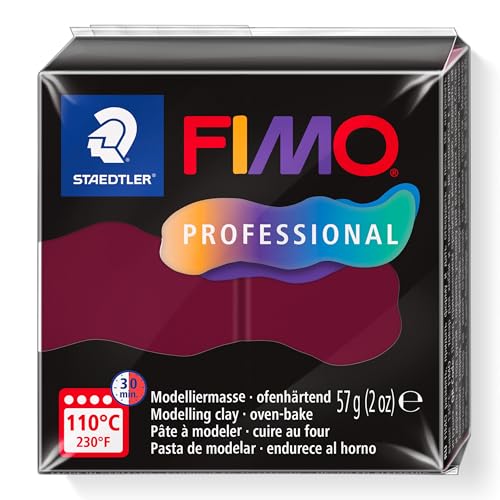 STAEDTLER 8040-23 ST, Modelliermasse Fimo Prof 57g Bordeaux, Standard von Staedtler