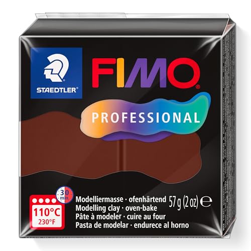 STAEDTLER 8040-77 ST, Modelliermasse Fimo Prof 57g Schoko, Standard von Staedtler