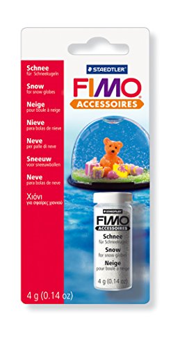 STAEDTLER 8613 BK - Fimo accessoires Schnee, Gläschen mit 4 ml von Staedtler